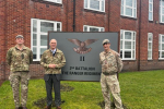 Minister of State for the Armed Forces Leo Docherty MP at Aldershot Garrison