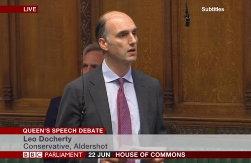 Making my maiden speech - about my constituency; the home of the British Army and the birthplace of British Aviation