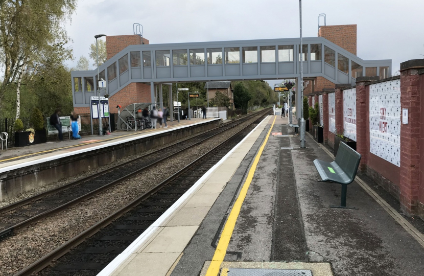Farnborough North Station 3D rendering of new footbridge