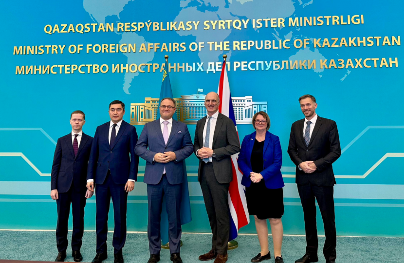 Leo with Deputy Foreign Minister Vassilenko and officials 
