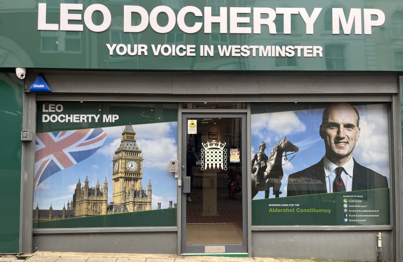 Leo Docherty MP's constituency office