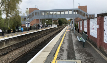 Farnborough North Station 3D rendering of new footbridge